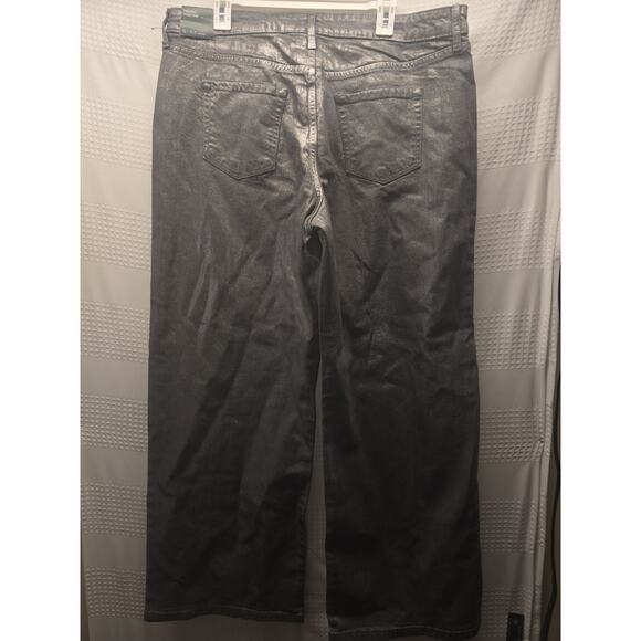 Wild Fable Jeans Womens Size 14 High Rise Baggy Silver - Picture 3 of 10